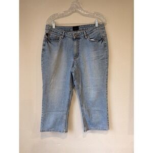 **LEE** RIDERS COPPER COLLECTION STRAIGHT‎ LEG Cropped WOMENS JEANS sz11/12P